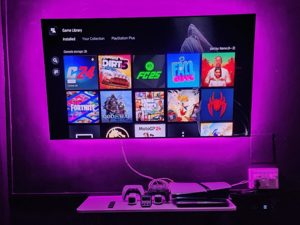 Ps5 Pro 6522 QD OLED TV Left