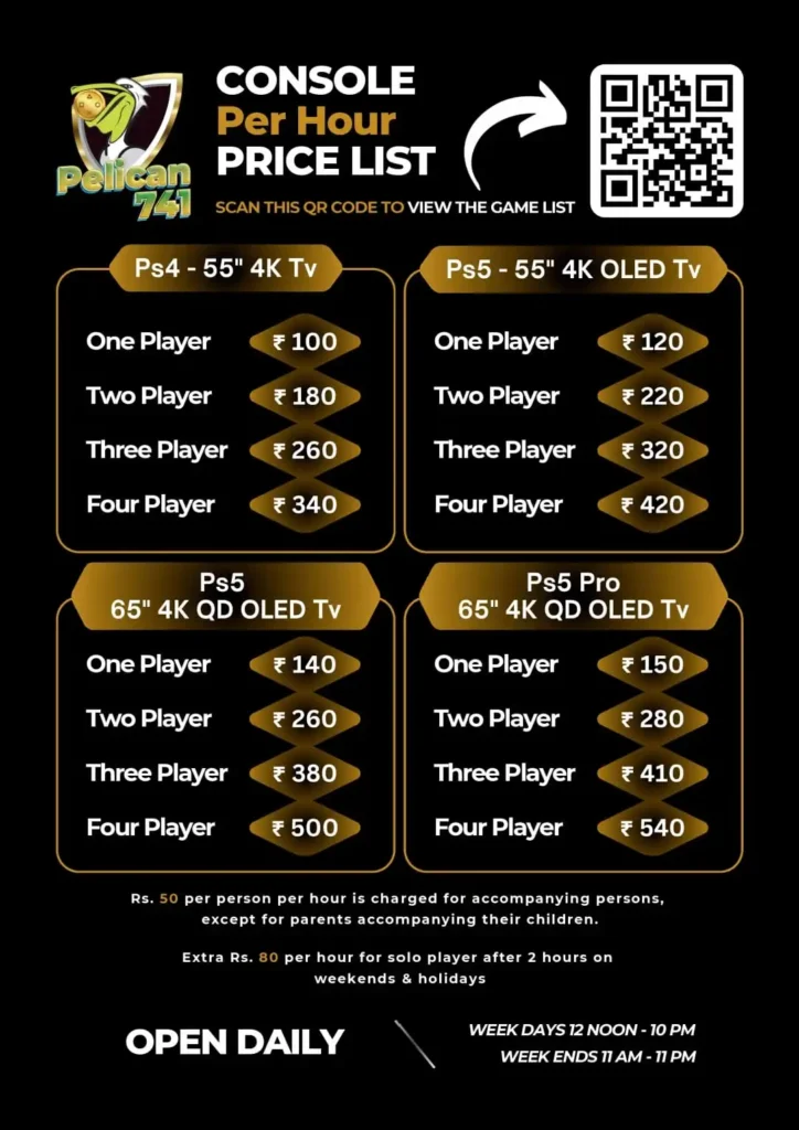 Pelican741 Cafe Pricing