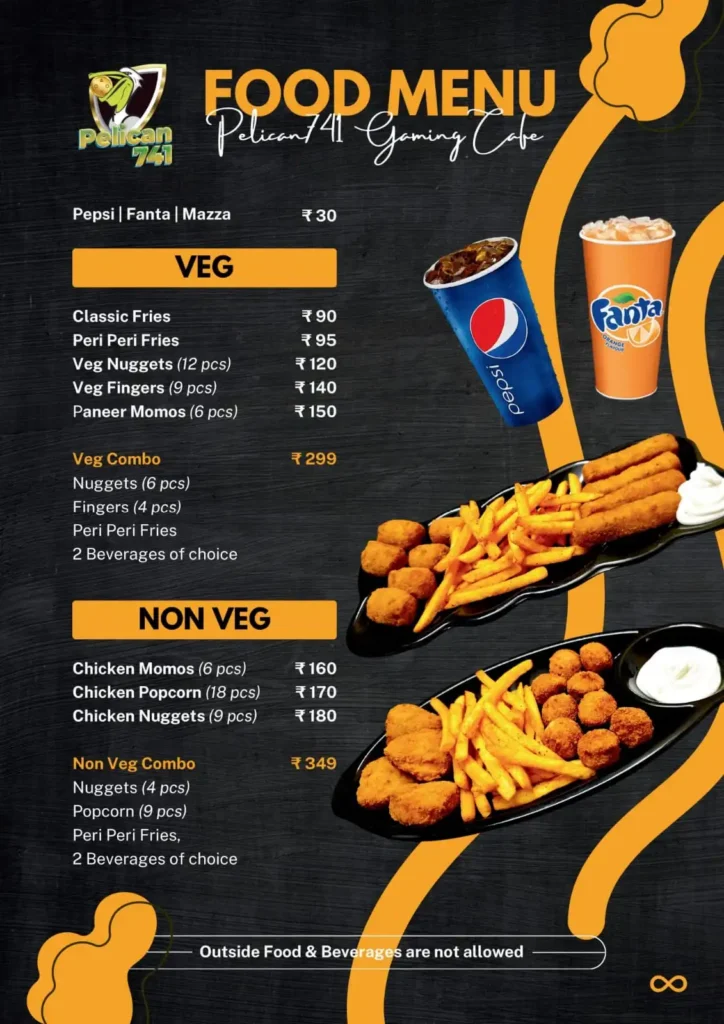 Pelican741 Food Menu New